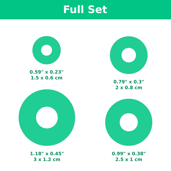 Small Donuts CAD Cutters #01 (Complete Set)