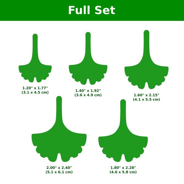 CAD Cutters Ginkgo Biloba Leaf #02 (Complete Set) - Image 2