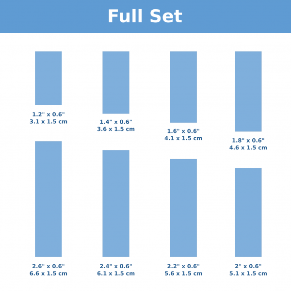 CAD Cutters Narrow Rectangle CAD Cutters Set #01 ( Complete Set )