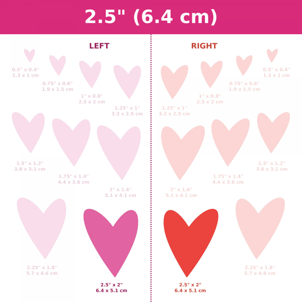 Asymmetrical Mirrored Hearts CAD Cutters (#16) - Image 10