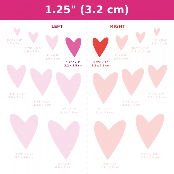 Asymmetrical Mirrored Hearts CAD Cutters (#16) - Image 5