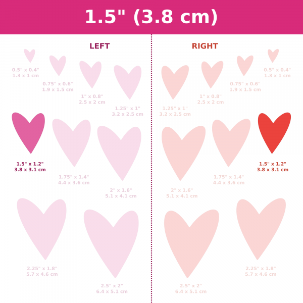 Asymmetrical Mirrored Hearts CAD Cutters (#16) - Image 6