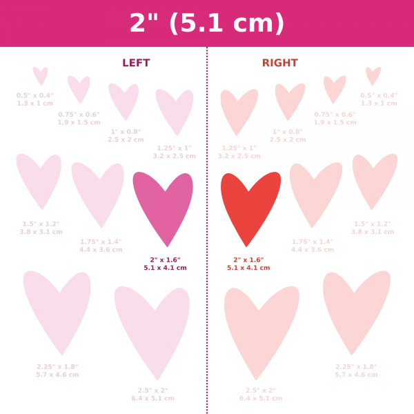 Asymmetrical Mirrored Hearts CAD Cutters (#16) - Image 8