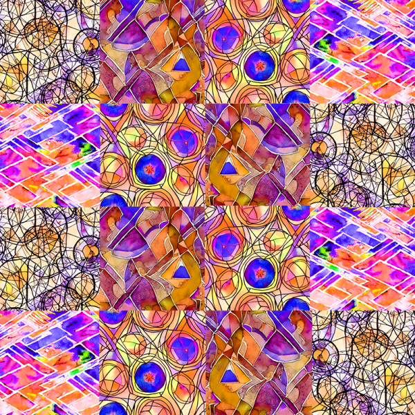 Papel De Transferencia De Arcilla Polimérica - Batik Abstracto - Marrón