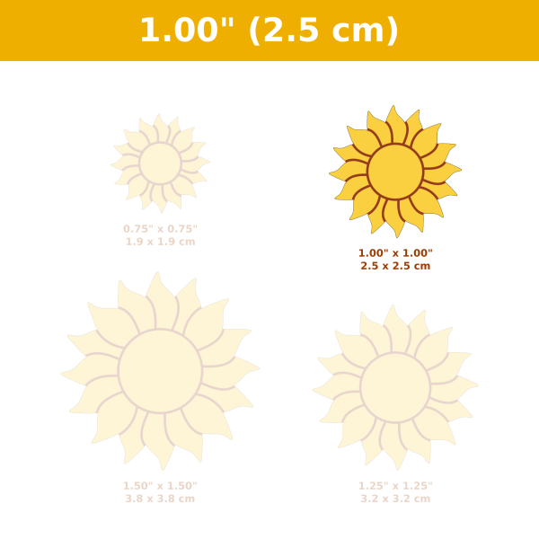 Sunflower Cutter and Stamp CAD Set - Image 4