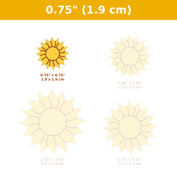 Sunflower Cutter and Stamp CAD Set - Image 5