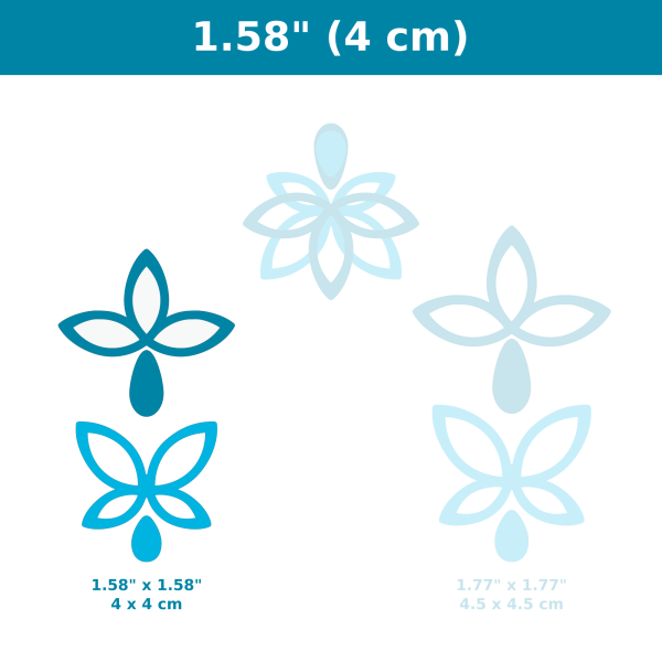 Set of 4 CAD Flower Cutters #20 - Image 3