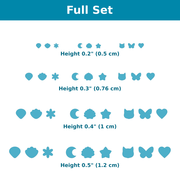 CAD Cutters Set of 3 mini cutters