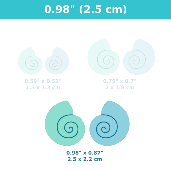 Cortadores CAD Pendientes Caracola - Imagen 4