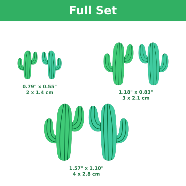 CAD Cutters Cactus Earrings NCM #01