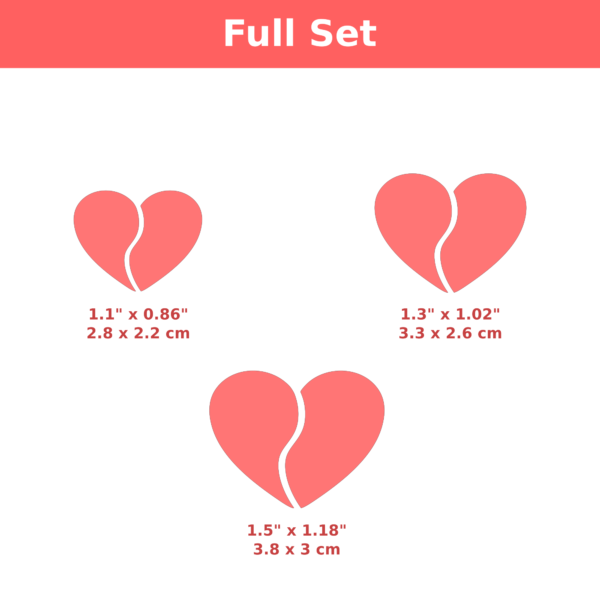 CAD Cutters Two-Part Heart Earrings #26