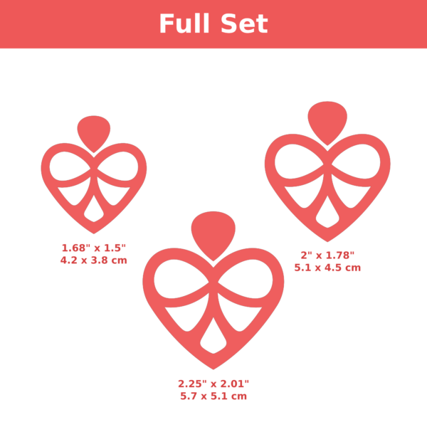 CAD Cutters Heart Earrings #27