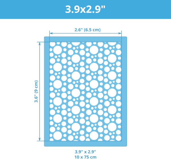 Mini Textura Stencil CAD Círculos #02